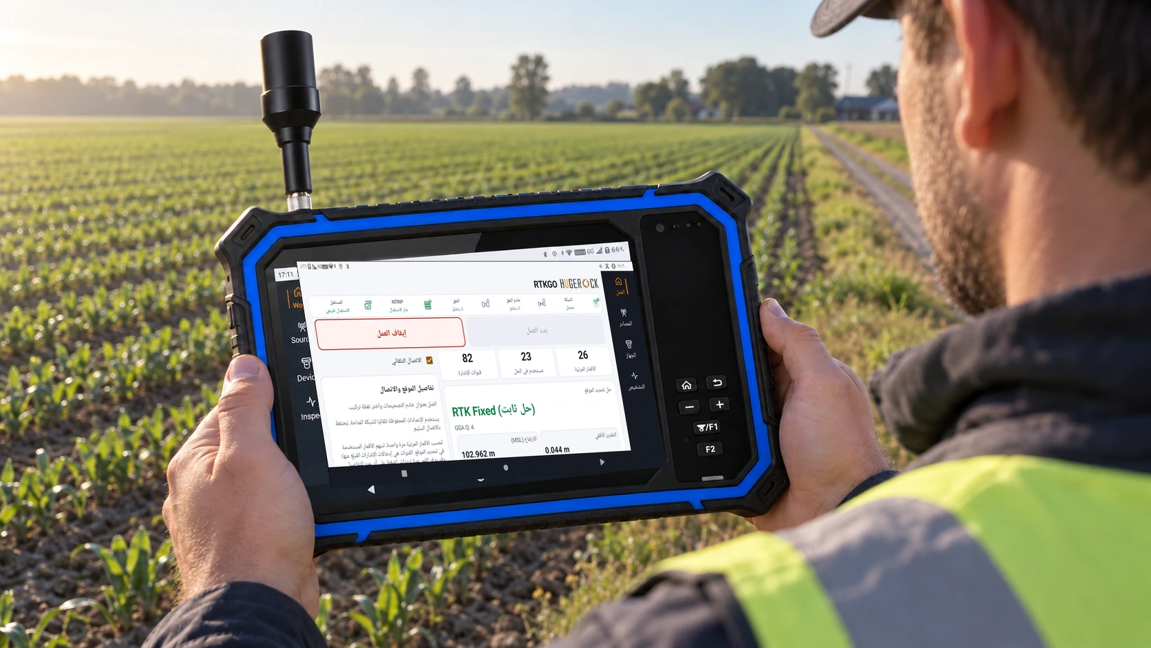 G80M — جهاز RTK لوحي أفقي مقاس 8 بوصات