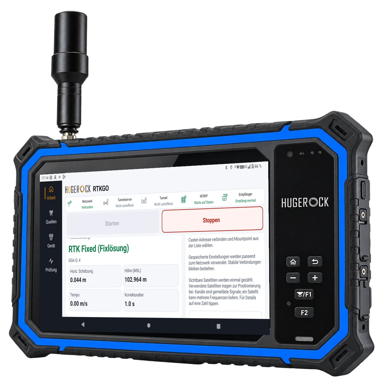 G80M — 8-Zoll-RTK-Tablet im Querformat
