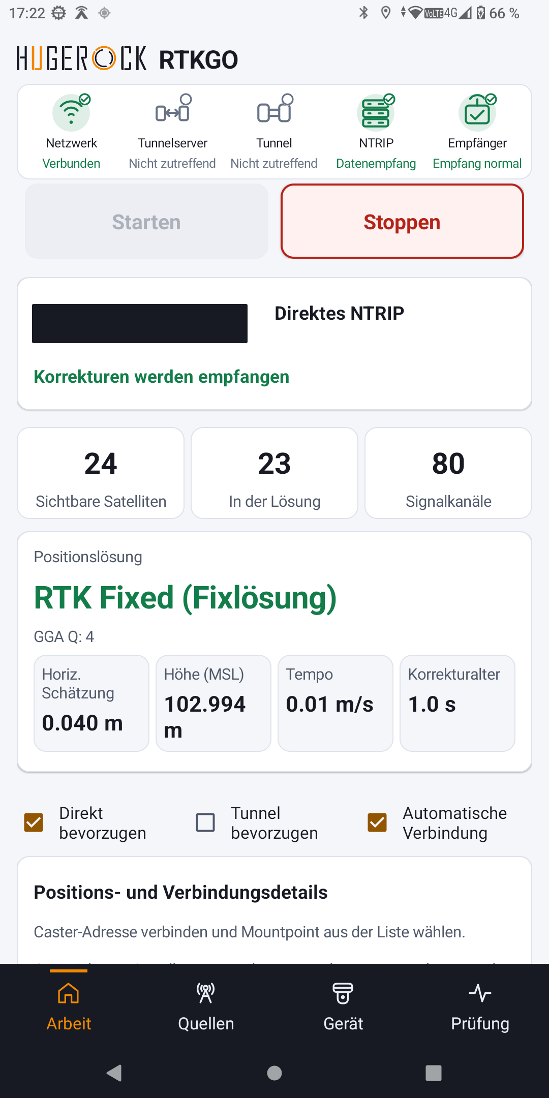 Softwareoberfläche