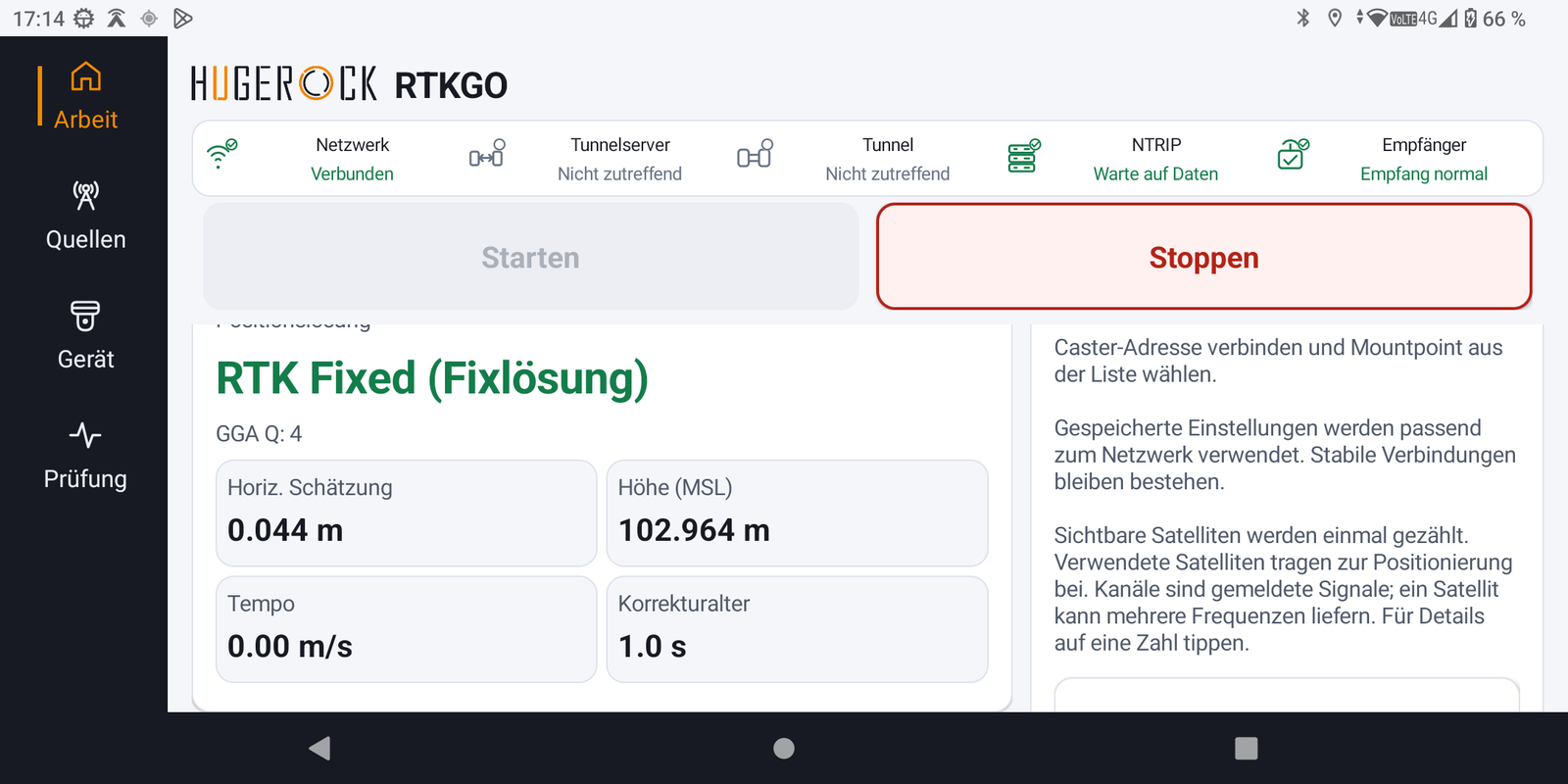 Softwareoberfläche