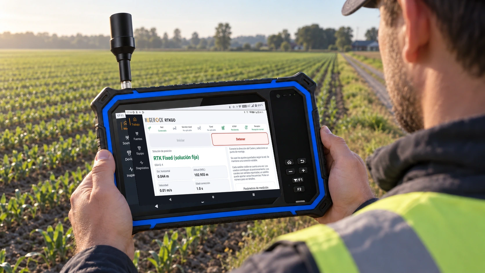 G80M — Tableta RTK horizontal de 8 pulgadas