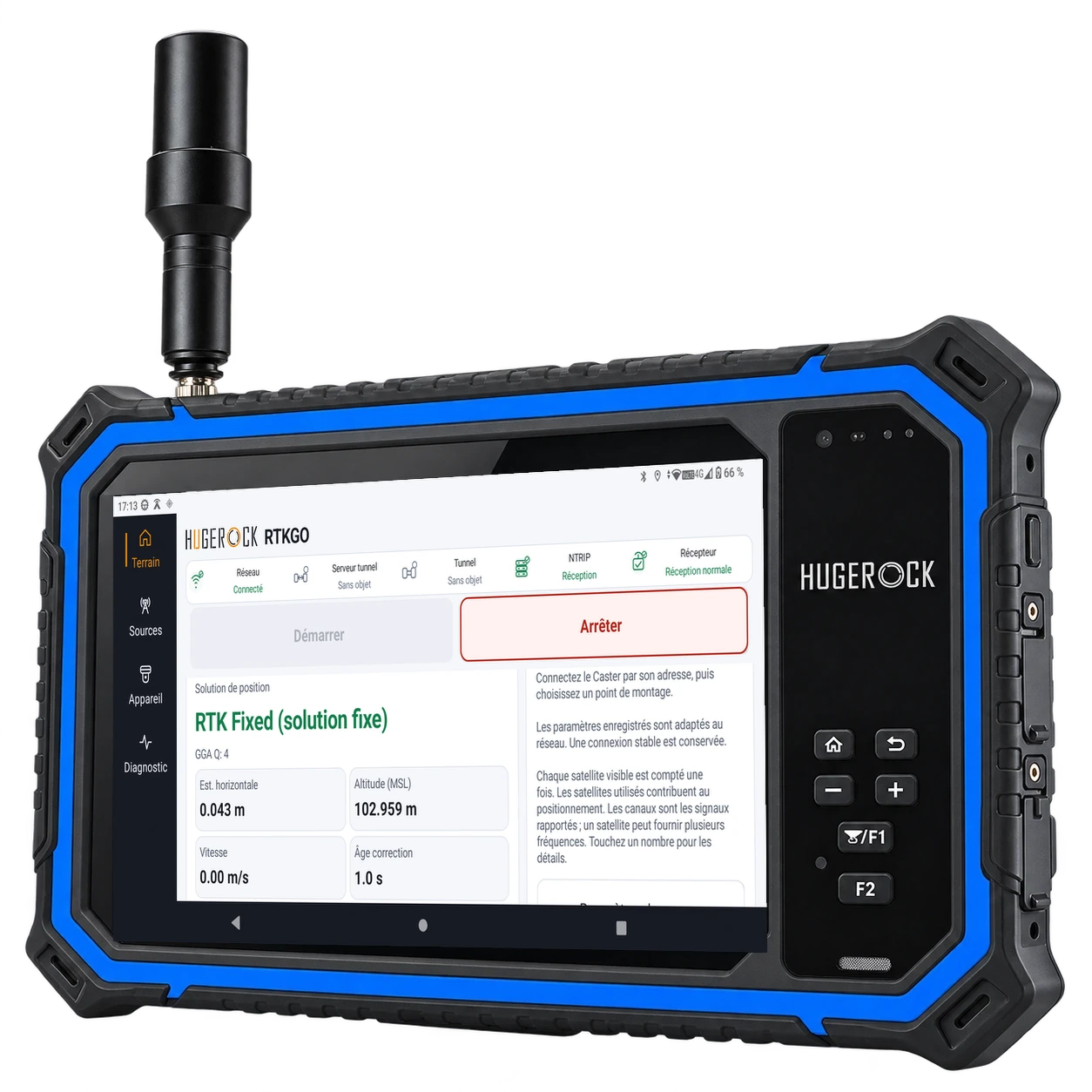 G80M — Tablette RTK horizontale 8 pouces