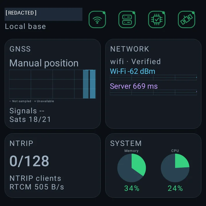 Recorded GB30 Overview interface