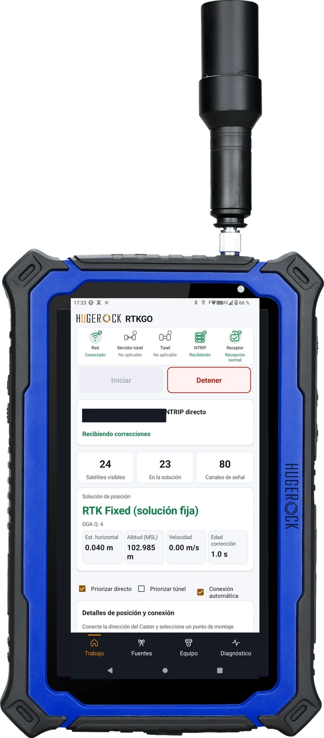 G71M — Tableta RTK vertical de alto brillo