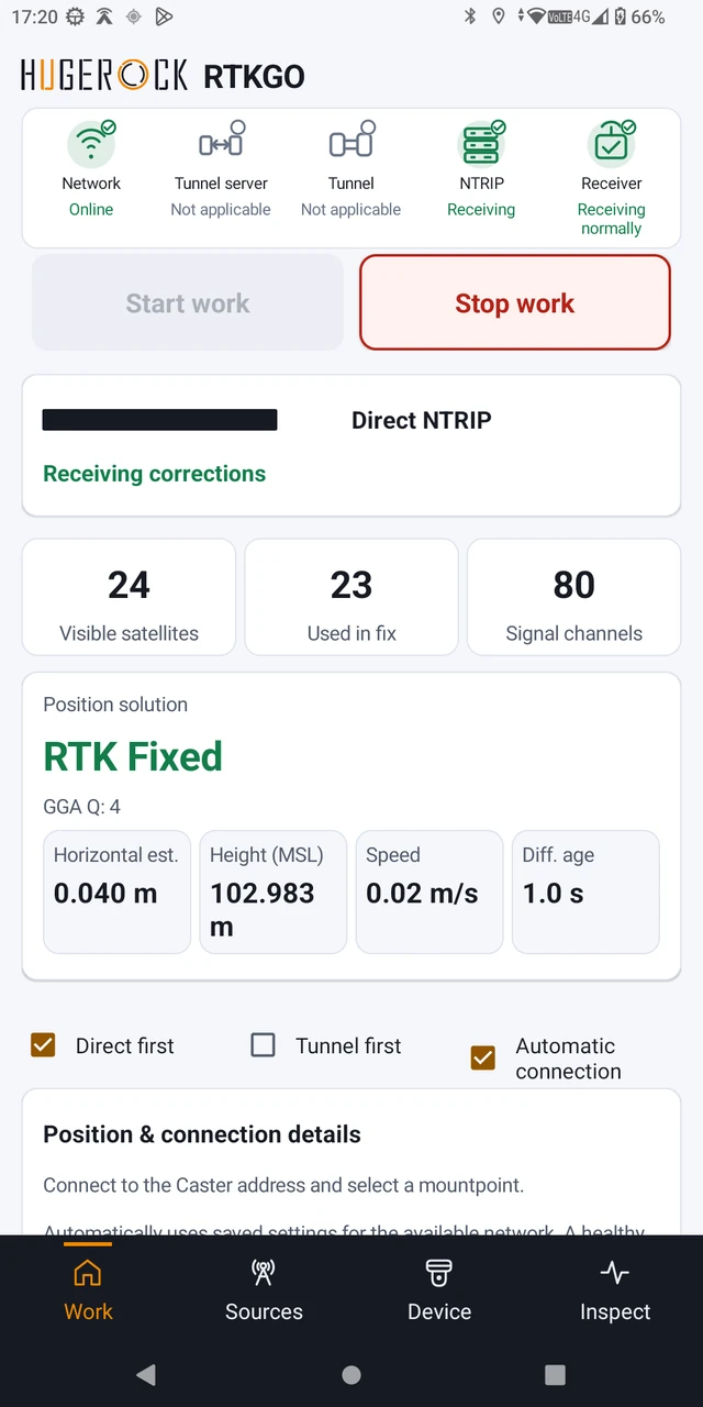 RTKGO portrait screenshot